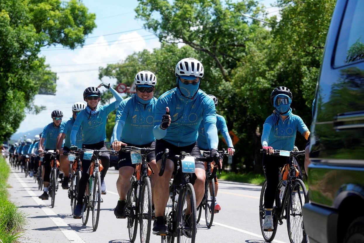 台東騎乘保持整齊紀律的騎乘